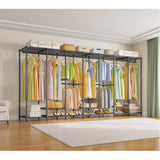 VIPEK V70 Extra Large Clothes Rack Heavy Duty Garment Rack, Freestanding Wardrobe Metal Closet for Hanging Clothes, Bedroom Organizer and Storage, Max Load 1670lbs, Black