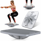 Advanced Wood Balance Board, 360 Degree Rotation and Tilt - Non-Slip 500 lb Wobble Board for Standing Desk, Physical Therapy, Yoga Exercise, Core Strength, Stability
