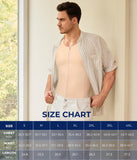 TAILONG Men Compression Shirt For Body Slimming Tank Top shaper Tight Undershirt Tummy Control Girdle (3X-Large, Beige)
