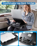 Yotnufy Adjustable Lap Desk with Cushion Stroage Rotatable Phone Stand