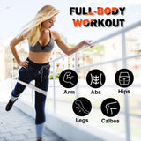 WIKDAY Exercise Resistance Bands with Handles for Working Out 150 Lbs Workout Bands Set with Loop Bands Door Anchor for Physical Therapy, Yoga, Pilates, Gray
