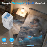 CENSTECH 25" Windowless Portable Air Conditioners w/Double Tanks for 16H Cooling, 3-IN-1 Evaporative Air Cooler, Remote&Smart Timer, 3 Speed&Mode, 120° Swing Swamp Cooler Air Conditioner for Bedroom