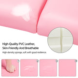 Massage Table Portable Adjustable Massage Bed Foldable Massage Therapy Table 3 Folding 84 Inch | Pink Yaheetech