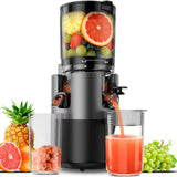 Staweiger Juicer Machines, Cold Press Juicer with 6" Extra Wide Chute, 90oz Capacity, Powerful AC Brushless Motor, High Juice Yield, Quiet Low db, BPA-Free Juicer Press For Whole Vegetables & Fruits