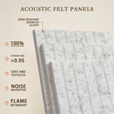 JBER Large Cork Board Alternative 72" x 48" - 24 Pack Self-Adhesive Felt Bulletin Board Tiles, Pin Board Vision Board for Walls, Office & Home Decor(Silver Gray)
