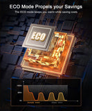 Space Heater for Indoor Use, 1500W Electric & Portable Ceramic Heaters with 80°Oscillating, Thermostat, 5 Modes Sunnote