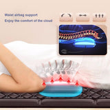 CNPSMYF Full Body Massage Mat with Heat, Foot Massager Whole Body Vibration Massage Pad 1.4-1.9m Adjustable Multifunctional Body Massage Mattress for Back Neck Lumbar Leg Foot