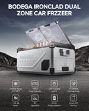 BODEGA BODEGACOOLER 12 Volt Car Refrigerator, 100Quart (95L) Dual Zone Car Fridge APP Control, Portable Freeze