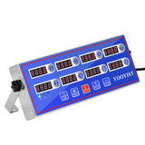 YOOYIST Kitchen Timers for Cooking – 8 Channel Commercial Kitchen Timer Restaurant Kitchen Supplies – Stainless Steel LED Technology Kitchen Timer Digital – Reminder Function, Loud Alarm, Blue