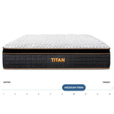 Brooklyn Bedding Titan 14.5" Elite Plus Size Sleeper King Mattress|Enhanced Cooling |Medium Firm | Memory Foam Hybrid |120-Night Trial