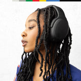 2 Over-Ear Noise Canceling Wireless Headphones with Sensory Bass and Charging Cable, 50 Hr Battery - Black Skullcandy