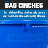 Magnum 44 Gallon Trash Can, High-Vis Blue, Construction Grade, Heavy Duty Plastic