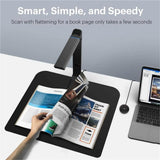 Document Scanner, VK16 Book Document Scanner High Definition 16MP Portable for Office TeacherCapture Size A3 Multi-Language