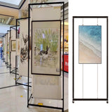 Portable Folding Display Rack - 8pcs Adjustable Poster Stand & Sign Holder - Ideal Art Easel for Weddings, Restaurants