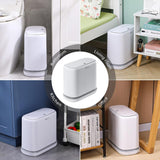 funest Bathroom Trash Can, 3.3 Gallon Slim Trash Can with Lid,