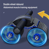 GELETE AB Wheel Roller with Automatic Rebound Assistance and Resistance Springs Perfect Home Gym Equipment for Men Women Abdominal Exercise Abdominal Fitness (Blue) GELETE