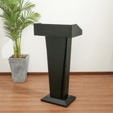 Iron Lectern Podium Stand - Modern Hotel Reception Information Desk for School Training & Lectures. Welcome Paint, Sturdy & Stylish Lecture Table