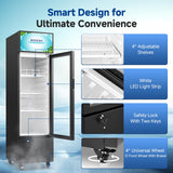 BODEGACOOLER Beverage Refrigerator and Cooler, 6.34 Cu. Ft Commercial Refrigerators for Drink, Beer, Tall Commercial Cooler