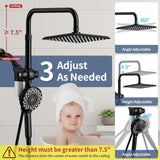 KAIYING Dual Shower Heads with Handheld Spray Combo, Magnetic Filtered Showerhead, Bathroom High Pressure Rainfall Shower Head and Handle Set with Filter for Hard Water, 79" Long Hose (Matte Black)