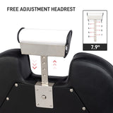 OmySalon Classic Barber Chair Reclining Hair Salon Stylist Chair All Purpose, Heavy Duty Hydraulic Pump, Adjustable Headrest, Tattoo Barbershop Beauty Spa Equipment