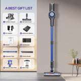 Comvtu Cordless Vacuums, 80,000PRM Powerful Motor Vacuum Cleaner and 2200mAH Rechargeable Battery up to 35 Mins Worktime, 2 Adjustable Modes, Detachable Parts, Wireless Stick Vacuum (Deep Blue)