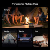 Black Shark Magnetic Phone Stand Bluetooth Speaker, Mini Portable Wireless Speaker with Aluminum Alloy Housing, RGB Lights, TWS Pairing, Hands-Free Speakerphone for Desk, Outdoor & Bathroom