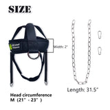 J Bryant Neck Harness Head Weight Lifting with Chain Adjustable Strap Neck Exercise Equipment J Bryant