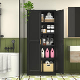 Polup Pantry Cabinet, 71" Tall Metal Storage Cabinet with Doors and Shelves