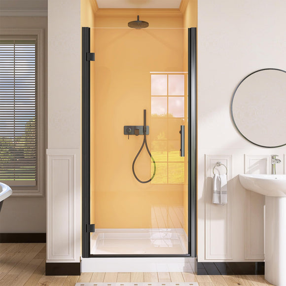 Shower Door Pivot Frameless 36 in. W x 72 in. H Swing Single GETPRO