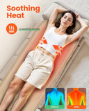Heycool Massage Mat Full Body, Back Massager with Heat and Vibration, Massage Chair Pad, 10 Vibration Motors, 2 Heating Levels, Foldable, Gifts