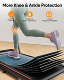 2-in-1 Foldable Treadmill with 3-Level 10% Incline, Walking Pad for Home Small Office, Compact Portable Under Desk Treadmill with Handle,Dual LED Display