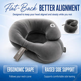 BCOZZY Neck Brace Pillow - Patented Relief for Neck Pain and Supportive Sleep-Soft, Washable, and Adjustable for Comfortable Resting. Gray Large
