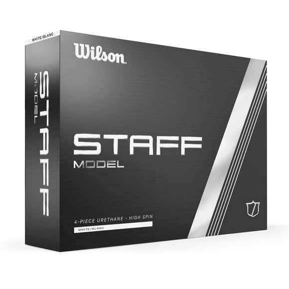 WILSON 2024 Staff Model Golf Ball - 12 Balls, White WILSON