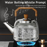 316 Stainless Steel Whistling Water Kettle for Stove Top, Large Capacity Tea Kettle with Handle, Hot Water Fast to Boil Tea Pot, Classic Kitchen Stovetop Kettle(4L/4.2 Quarts, Glossy)