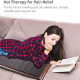 ICEMOB Far Infrared Jade Amethyst Heat Mat,Full Body Massage Mat with Heat,Professional Infrared Heating Pad,Adjustable Temperature and Auto-Shut,Enjoy Comfort,80x190cm