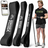 Battle Bands Resistance Bands – Pull Up Assistance Bands & Stretch Bands for Exercise – Heavy Duty Workout Resistance Bands Set for Strength Training, Powerlifting, Home Gym & Stretching – Men & Women
