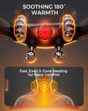 Upgraded Neck Massager for Pain Relief Deep Tissue, Cordless Neck and Shoulder Massager with Heat, 5 Modes Deep Tissue Kneading, Portable Shiatsu Massager for Back Leg Muscles, Home Office Travel Use