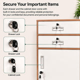 2 Drawer File Cabinet with Lock, Metal Filing Cabinet Document Organizer