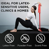 Theraband 11727 Non-Latex Professional Elastic Stretch Band for Upper & Lower Body Exercise Workouts and Physical Therapy, Medium, Red, 50yd Length