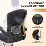 Office Chair, Ergonomic Desk Chairs 330LBS Capacity High Back Mesh Computer Chair with Flip-up Armrests