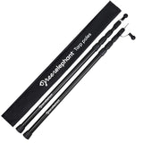 Green Elephant Camping Tarp Poles - Adjustable Aluminum Telescoping Tent Poles for Tarps, Canopy & Awning - Heavy Duty Collapsible Pole Set of 2 - Extends 8ft 2.8 in, Shrinks to 2ft 9.5 in.