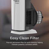 Lasko Oscillating Hybrid Fan and Space Heater for Home, All Season High Velocity Hybrid with Tip-Over Switch, Remote Control, Timer and Thermostat, 37.5 Inches, White, 1500W, FHV820