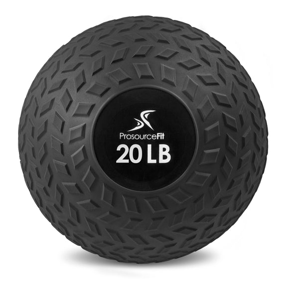 ProsourceFit Slam Medicine Balls 5, 10, 15, 20, 25, 30, 50lbs Smooth and Tread Textured Grip Dead Weight Balls for Strength and Conditioning Exercises, Cardio and Core Workouts ProsourceFit