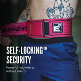 Self-Locking Weight Lifting Belt,Premium Weightlifting Belt for Serious Functional Fitness, Weight Lifting, and Olympic Lifting Athletes,Deadlift Training Belt (Medium, Miami Pink)
