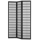 Room Divider, 3 Panel Japanese Room Divider, Wood Folding Privacy Screen Indoor, Japanese Partition Dividers Portable Decoration Screens