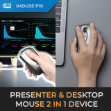Adesso Lot of 40 Multipack Wireless Air Mouse Mobile iMouse P10 Presentation Remote, Laser Pointer, Presenter clicker with Programmable Buttons and Hand Gestures USB Receiver