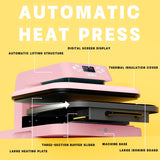 Auto Heat Press Machine for T Shirts - Heat Press 15x15 with Auto Release - Heats Up Fast & Heat Evenly
