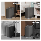 2.6 Gallon Small Slim Bathroom Trash Can with Lid, Dog Proof Garbage Can