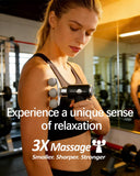 Vanzhou Mini Massage Gun Deep Tissue, Portable Handheld Massage Gun for Muscle Recovery, Quiet Percussion Massager with 9 Heads, USB-C Rechargeable Massage Gun for Travel, Gym & Office, Matte Black