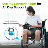 Cooling Gel Wheelchair Seat Cushion for Sciatica, Back, Pressure Sore and Ulcer Pain Relief